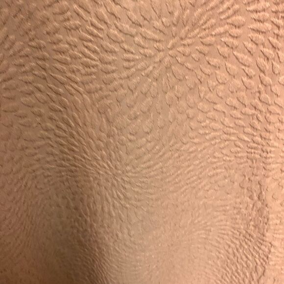 Long Tall Sally Peachy Nude Floral Embossed Sleeveless V-Neck Occasion Dress 8 - Picture 6 of 15